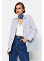 Trendyol Light Blue Regular Lined Buttoned Woven Blazer Jacket