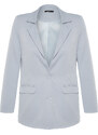 Trendyol Light Blue Regular Lined Buttoned Woven Blazer Jacket