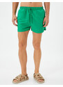 Koton Swimsuit Shorts Short waist with a tie-down pocket.