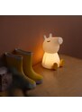 Bílá plastová dětská LED lampa Mr. Maria Peppa 22 cm