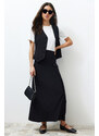 Trendyol Black Woven Fabric Long Pencil Skirt