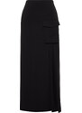 Trendyol Black Woven Fabric Long Pencil Skirt