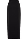 Trendyol Black Woven Fabric Long Pencil Skirt