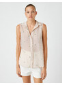 Koton Embroidered Sleeveless Shirt