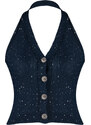 Trendyol Limited Edition Navy Blue Knitwear Blouse