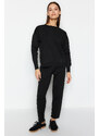 Trendyol Black Sweater-Pants Knitwear Top-Bottom Set