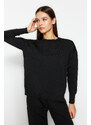 Trendyol Black Sweater-Pants Knitwear Top-Bottom Set