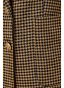 Koton Women's Mustard Plaid Jacket