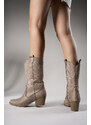 Riccon Rhifthil Women's Boots 00125001 Mink Suede