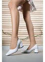 Riccon Women's Heeled Shoes White Skin