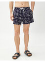 Koton Marine Shorts with a Star Print Tie Waist, Pocket Detailed.