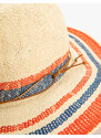 Koton Straw Hat Fedora Multicolored Rope Detailed