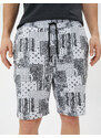 Koton Shorts Tie Waist Pocket Cotton Ethnic Pattern