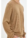 Koton Men's Camel Hair Sweater