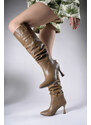 Riccon Bhelzilo Women's Heeled Boots 00128511 Mink Skin