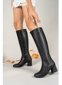Riccon Black Skin Women's Boots 0012815y