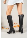 Riccon Black Skin Women's Boots 0012815y