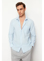 Trendyol Blue Regular Fit 100% Cotton Shirt