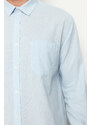 Trendyol Blue Regular Fit 100% Cotton Shirt