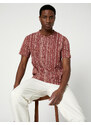 Koton Ethnic Printed T-Shirt, Crew Neck, Slim Fit Cotton.