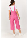 armonika Women's Openwork Fuchsia Gardener Jumpsuit