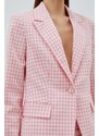Koton Women's Blazer Jacket Single Button Flap Pocket Detailed