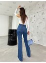 BİKELİFE Women's Blue High Waist Flexible Camisole Jeans