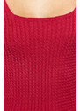 Trendyol Red Basic Square Neck Knitwear Blouse