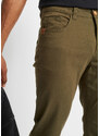 bonprix Strečové kalhoty Regular Fit Straight Zelená