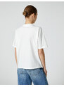 Koton Dog Printed T-Shirt Cotton Short Sleeve Crew Neck