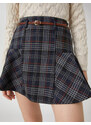 Koton Flared Mini Skirt With Belt