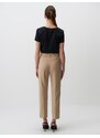 Jimmy Key Mink High Waist Belted Fabric Trousers