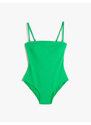 Koton Basic Swimsuit with Removable Thin Straps