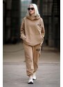 Madmext Women's Mink Hooded Tracksuit