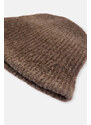 Dagi Brown Women's Solid Color Wool Blend Beret