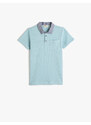 Koton Polo-Neck T-Shirt Short Sleeved One Pocket Detailed Cotton.