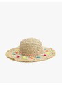 Koton Straw Hat with Pompom Detail