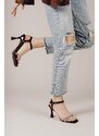 Riccon Black Sultan Women's Heeled Shoes 0012345
