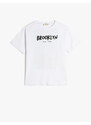 Koton Brooklyn T-Shirt Back Printed Short Sleeve Crew Neck Cotton