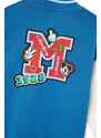 Dagi Royal Mickey Mouse Print Detail Unisex Bomber Jacket