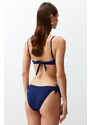 Trendyol Navy Blue Tied Brazilian Bikini Bottom