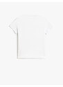 Koton Short-Sleeved Printed T-Shirt Crew Neck Cotton