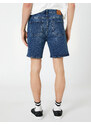 Koton Oversized Denim Shorts With Pocket Detail Buttoned Cotton