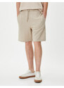 Koton Bermuda Shorts Waist Laced Pocket Detailed