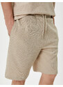 Koton Bermuda Shorts Waist Laced Pocket Detailed
