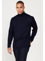 AC&Co / Altınyıldız Classics Men's Navy Blue Standard Fit Regular Cut Full Turtleneck Knitwear Sweater