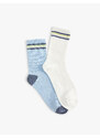 Koton Set of 2 Socks Cotton Printed