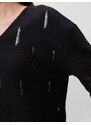 Jimmy Key Black Long Sleeve Stylish Cardigan with Sequin Detail