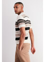 Trendyol Multi Color Regular Fit Striped Knitwear Polo Neck T-Shirt