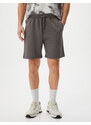 Koton Basic Woven Shorts with Lace-Up Waist with Pocket Detail.